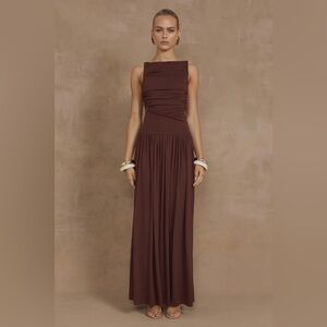 Boat Neck Maxi Dress